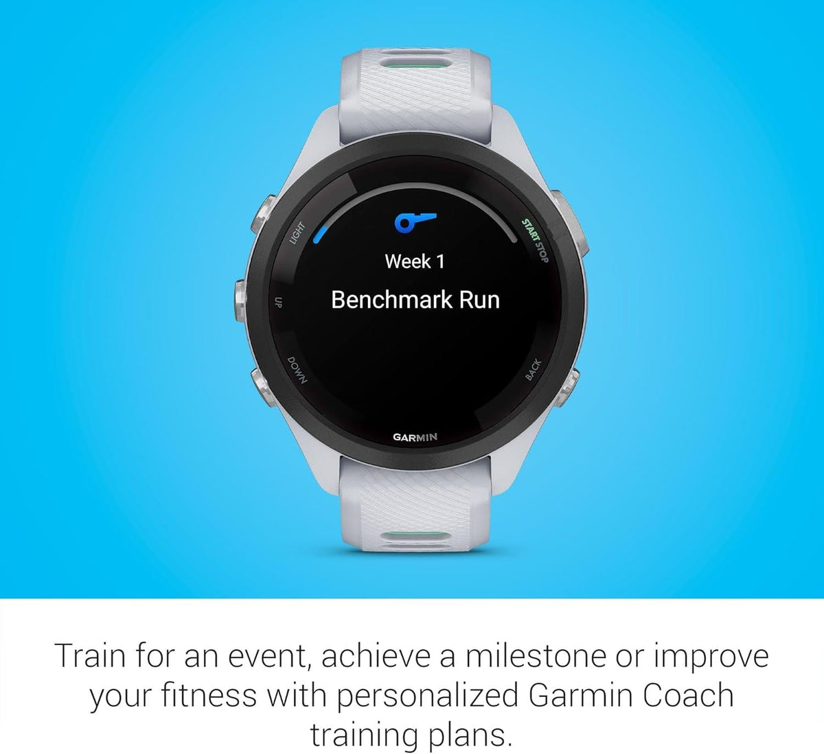 Garmin Forerunner 265S Running Smartwatch Heart Rate Monitor - Whitestone