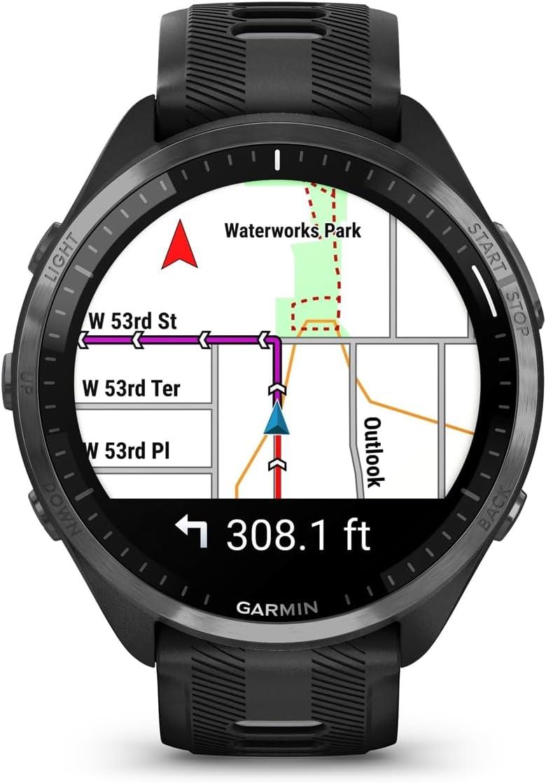 Garmin Forerunner 965 Running Smartwatch Heart Rate Monitor - Black