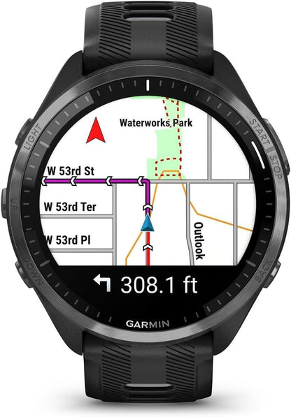 Garmin Forerunner 965 Running Smartwatch Heart Rate Monitor - Black