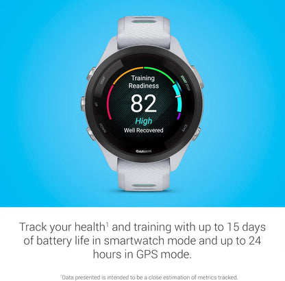 Garmin Forerunner 265S Running Smartwatch Heart Rate Monitor - Whitestone