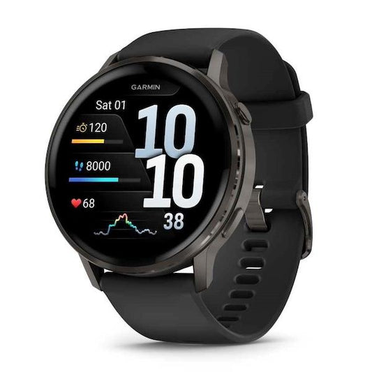 Garmin Venu 4 Premium GPS Sports Watch AMOLED Flashlight 45mm - Slate Black