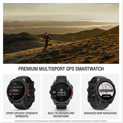 Garmin Fenix 8 Premium AMOLED GPS Smartwatch Running Watch 47MM - Black