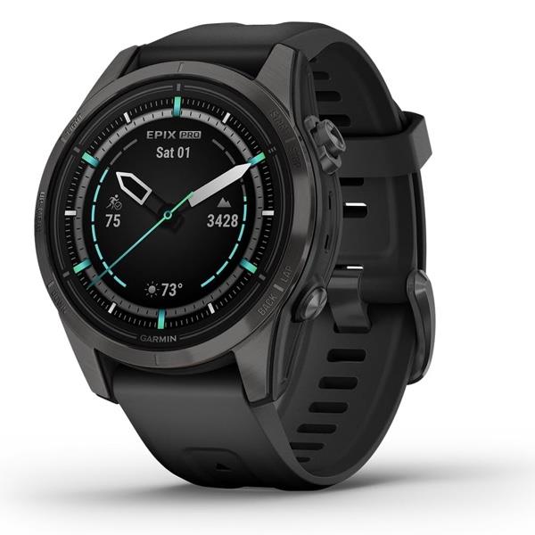 Garmin Epix PRO Gen 2 Sapphire Sport Watch Carbon DLC Titanium 42mm - Black