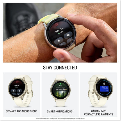 Garmin Venu 4 Premium GPS Sports Watch AMOLED Flashlight 45mm - Slate Black