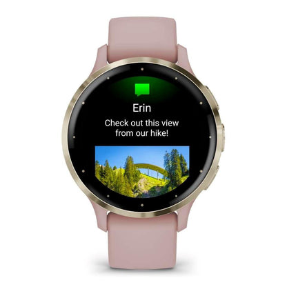 Garmin Venu 3s Music GPS Smartwatch Activity Monitor - Dust Rose Gold