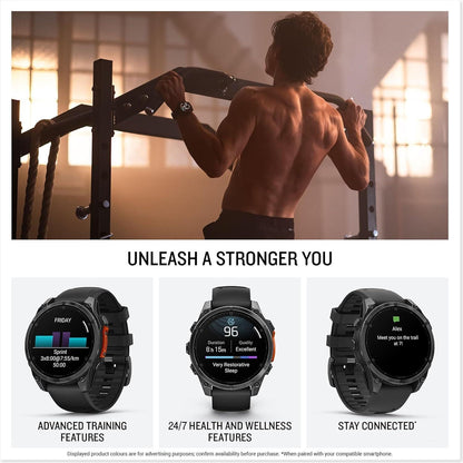 Garmin Fenix 8 Premium AMOLED GPS Smartwatch Running Watch 47MM - Black