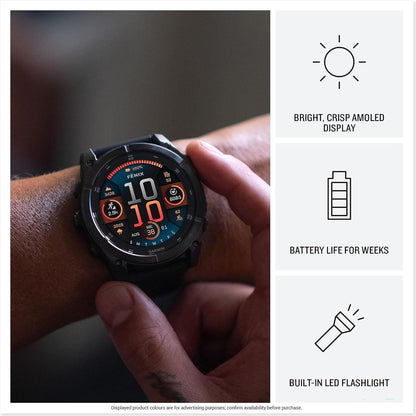 Garmin Fenix 8 Premium AMOLED GPS Smartwatch Running Watch 47MM - Black