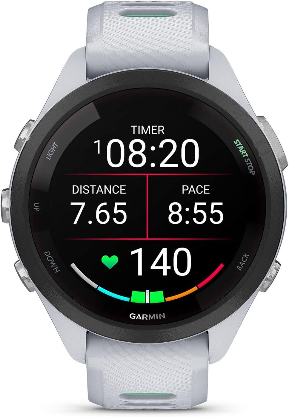Garmin Forerunner 265S Running Smartwatch Heart Rate Monitor - Whitestone