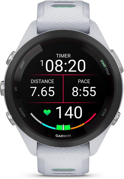 Garmin Forerunner 265S Running Smartwatch Heart Rate Monitor - Whitestone