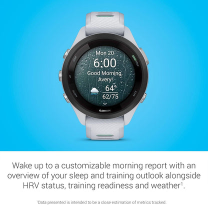 Garmin Forerunner 265S Running Smartwatch Heart Rate Monitor - Whitestone
